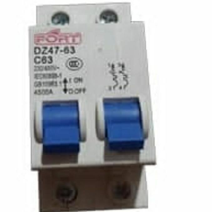 FORT สวิตช์ตัดการเชื่อมต่อ LBS DZ47-63A/2P 2Pole 63A 4.5kA