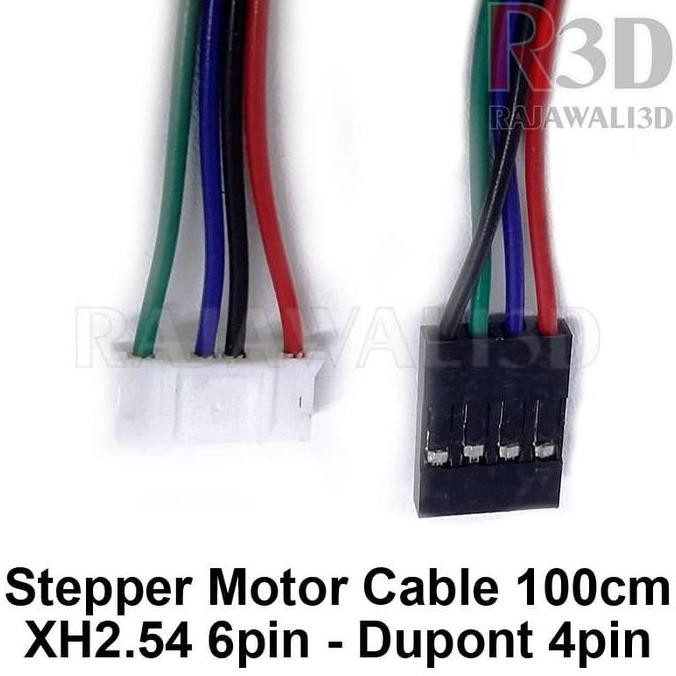 Up Stepper Motor Cable 1000Mm Xh2.54 6 Pin To Dupont 4Pin 100Cm