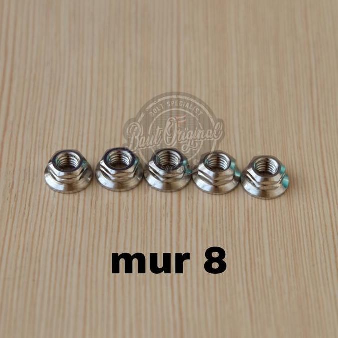 Nut 8 probolt สีเงิน สแตนเลส heng thailand RESTOCK