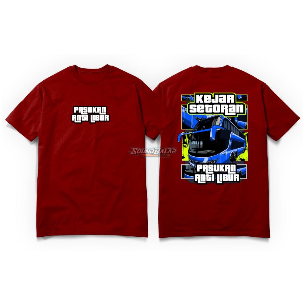 -New Stock- Bus Mania เสื้อยืด Anti-Holiday Troops Chase Drivers Guide Ee02