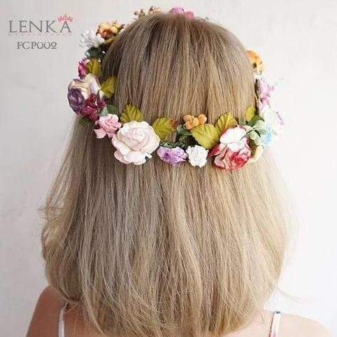 มงกุฎดอกไม้ ปาร์ตี้ผู้หญิง L Lenka มงกุฎดอกไม้ - Fp002