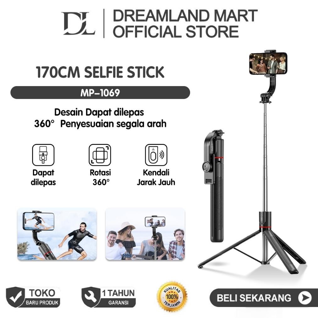 DL 170 ซม.360 แหนบขาตั้งกล้องบลูทูธระยะไกล Selfie Stick 360 ชัตเตอร์ Selfie Stick