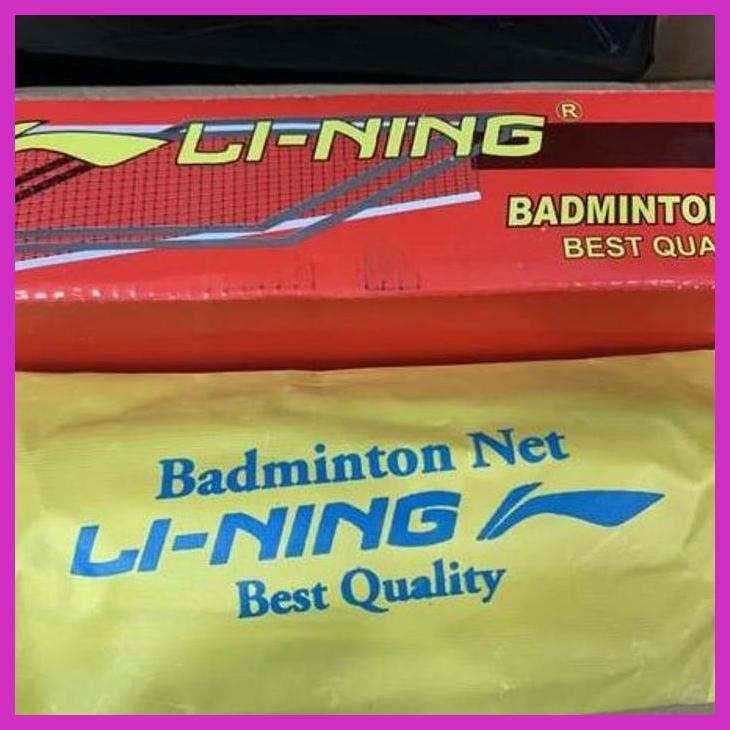(SPORTS) BADMINTON NET/ BADMINTON NET LI-NING LINING SLING STEEL SAFE PRIVACY