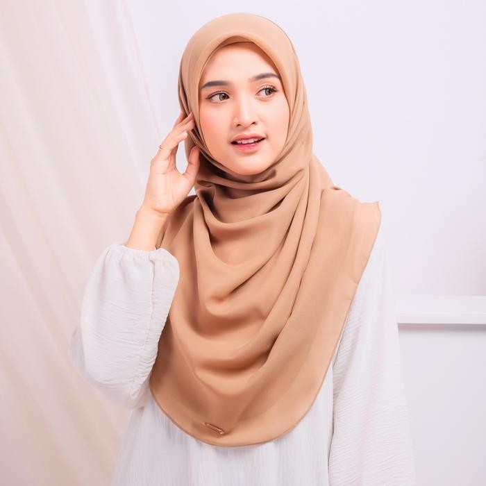 RHS Kayara ฮิญาบ malay Square วงรีทุกด้าน โพลีคอตตอน มุสลิมสแควร์ ใส่สบาย