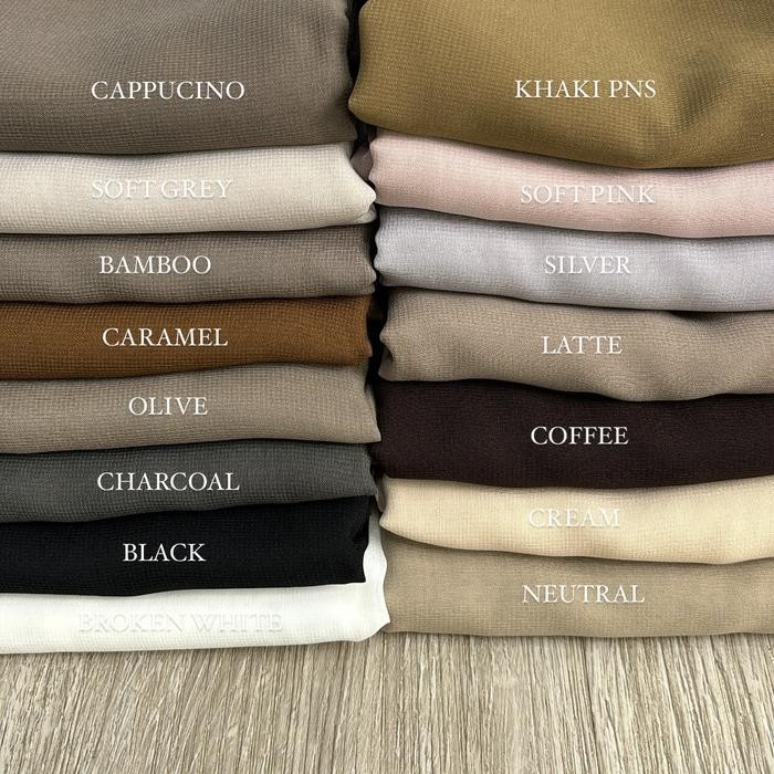 RHS MELBIZY Kamila ผ้าคลุมไหล่ | Oval Malaysia Square | ซาเรียร์ไอ ฮิจาบ | โพลีคอตตอนทรงสี่เหลี่ยมรู