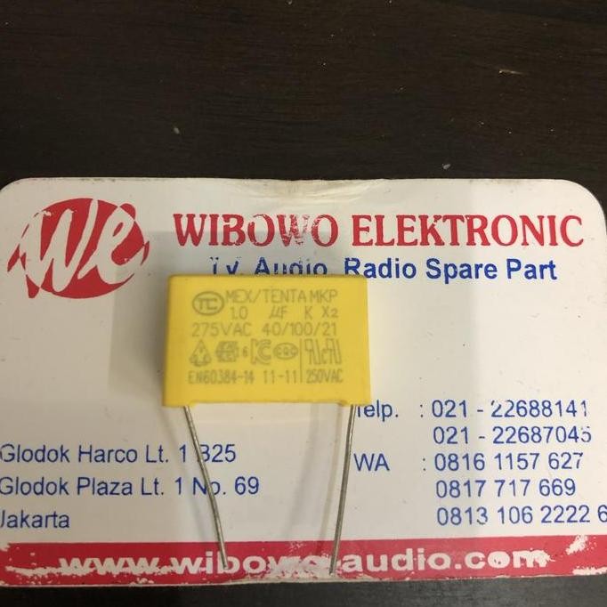 ล่าสุด (1) คาปาซิเตอร์ mkt 105 275v 1.0uf 275volt mkt 105uf-275v wib030 ซื้อเลย
