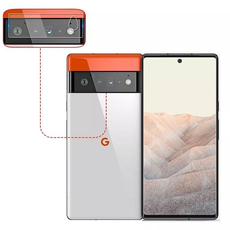 DF260>> Pixel 6 / Pixel 6 Pro / Pixel 6a / Pixel 7 / 7 Pro / 7a ตัวป้องกันเลนส์กล้อง