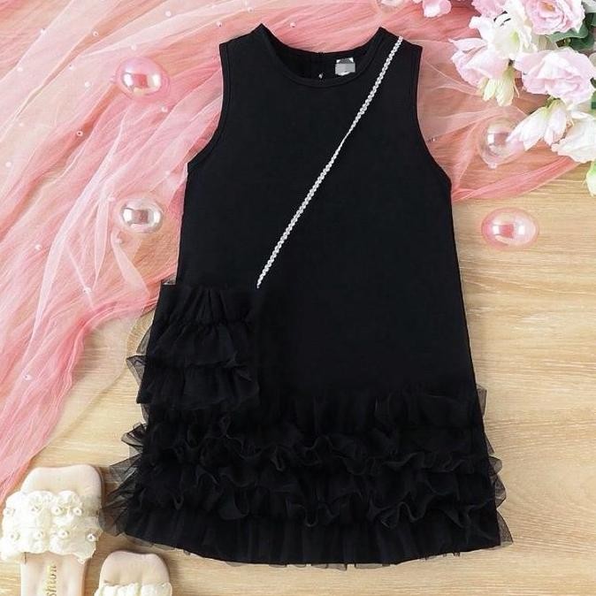 DA65 }} [3-7th] GIRLS PARTY DRESS AND BAG (MONA)