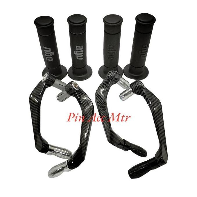 DF261>> ProGuard Carbon Crescent Package + Agv Grip รุ่น RCB HG55 มอเตอร์ R15 V2 V3 V4 GSX R25 CB CB