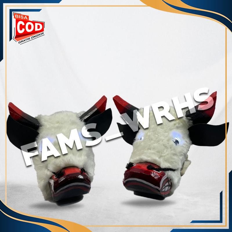 สีดําและสีขาว Feather Bull เด็ก Bull Mberot Pentas คุณภาพไม้ Bull Viral อินเทรนด์ล่าสุด 2025 UQ-57