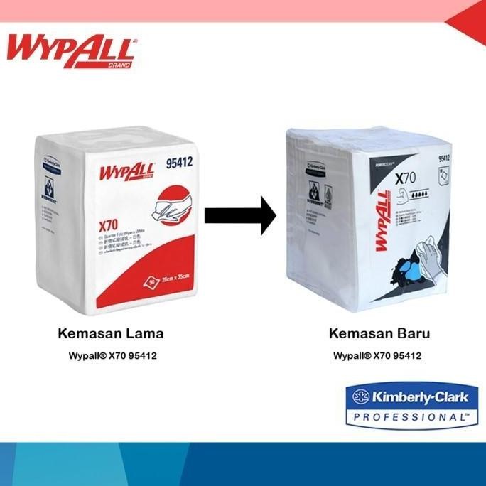 Wypall* X70 95412 ผ้าขี้ริ้วที่ผลิตแล้ว - แพ็ค
