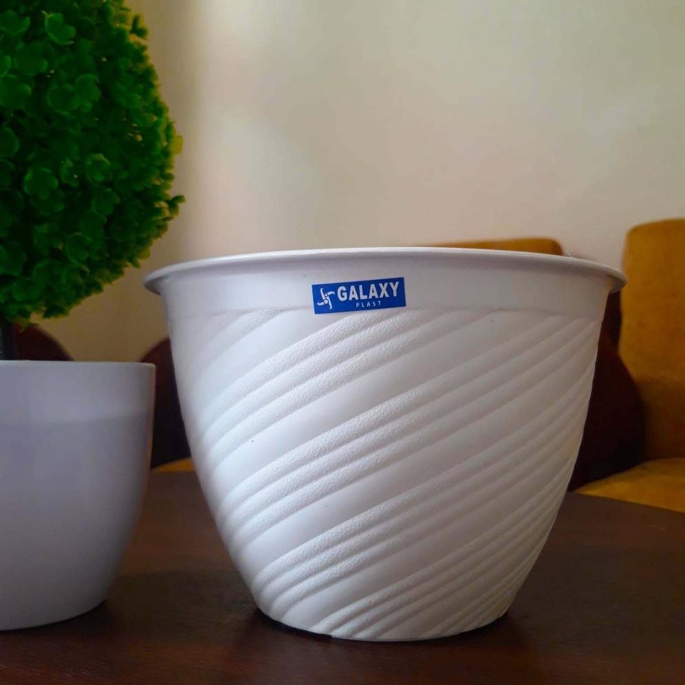 กระถางทิวลิป 30 ซม. สีขาว / Wasp Pot 30 Cm สีขาวสีดํา / Bee Pot 30 Cm (Premium Great A) ใหม่