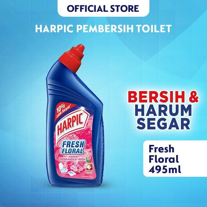 Ns Harpic Fresh Floral 495 Ml - น้ํายาทําความสะอาดห้องน้ําและน้ํายาล้างห้องน้ํา - น้ํายาทําความสะอาด