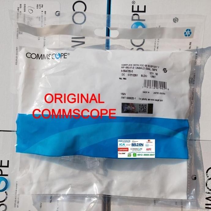 RJ45 AMP Commscope Connector RJ 45 Original UTP CAT 5 Connector