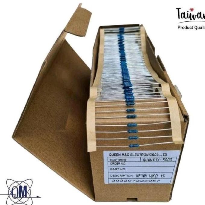 6.8 โอห์ม - 1% METAL FILM RESISTOR 1/4W 3.3 4.7 5.6 6.8 3R3 4R7 5R6 6R8 OHM