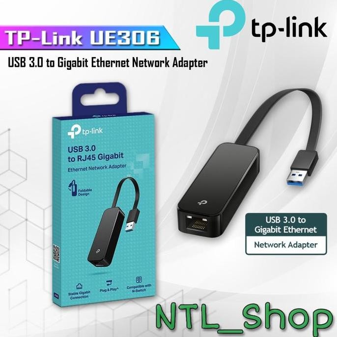 - TPLINK UE306 USB 3.0 ถึง RJ45 Gigabit Ethernet Network Adapter