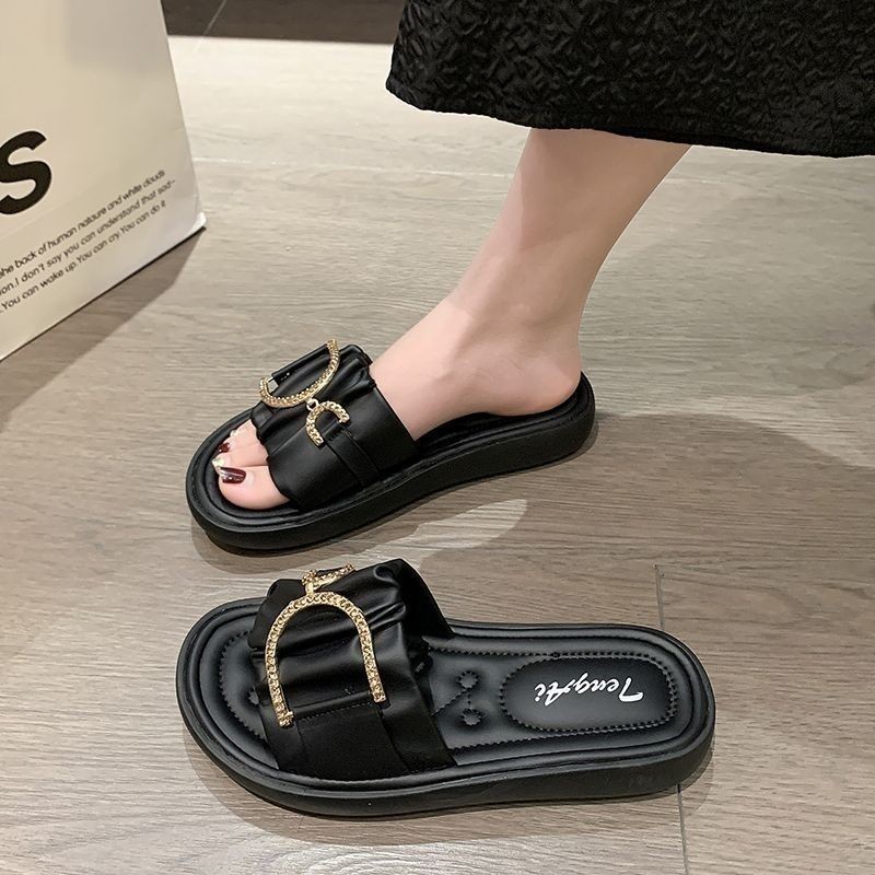 รองเท้าแตะ Earth Walk Summer Red Fairy Fairy โรงงานหนา