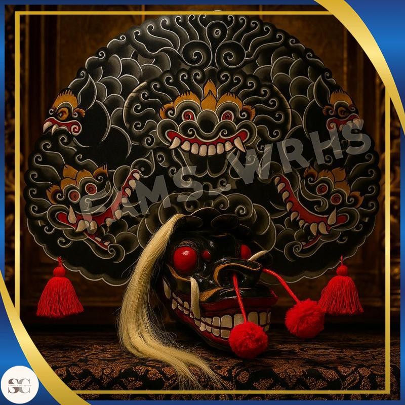 (ซื้อเลย) Barongan Telon Vip Size 22 Full Wood Barongan Caplokan Kayu Tc60