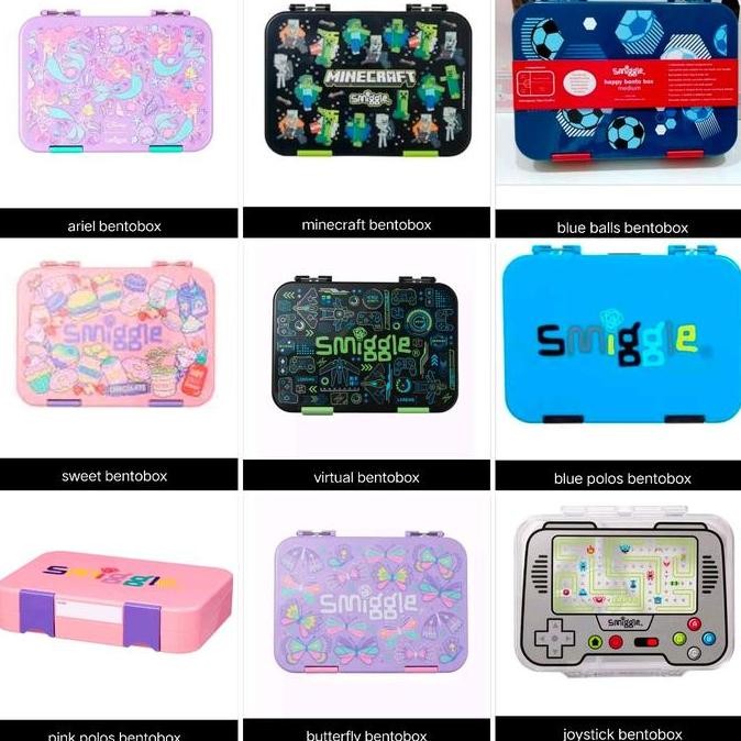 ใหม่ล่าสุด - Smiggle Bento Box Minecraft, Ariel, Game On, Paw patrol/lunch Box