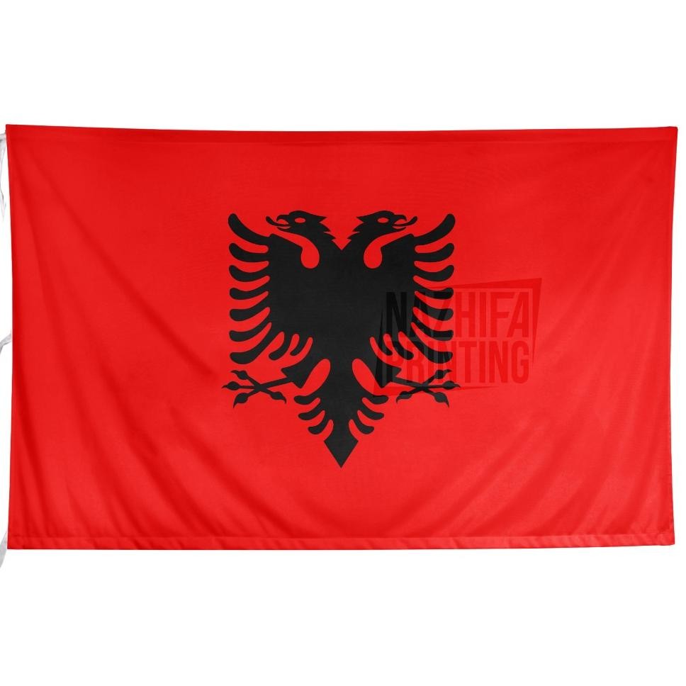 ธงพิมพ์ Nazhifa ธง Albania Albania ธงประเทศขนาดใหญ่ขนาดเล็ก
