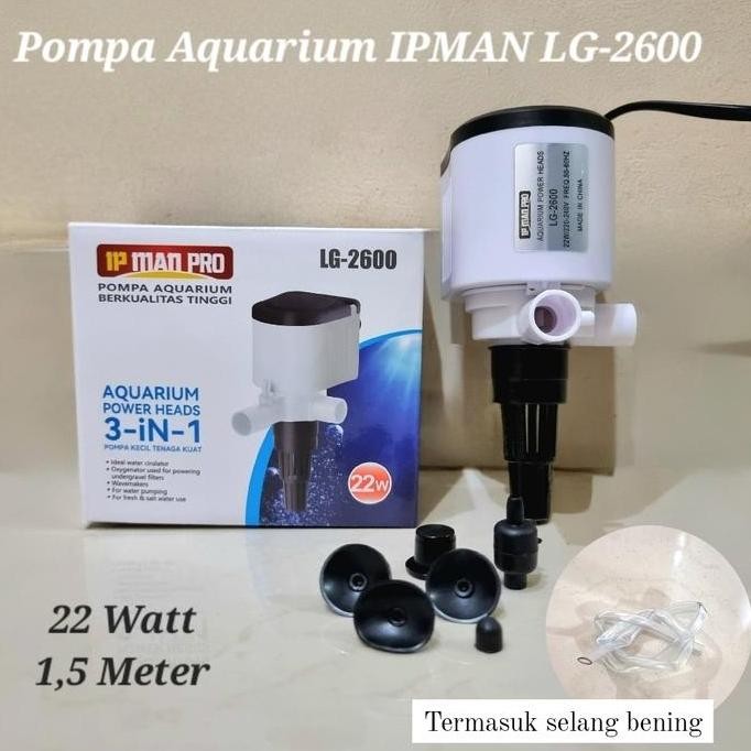 Bst Ready Aquarium Pump Ipman Pro Lg-2600 3 In 1 Low Watt Ipman Pump