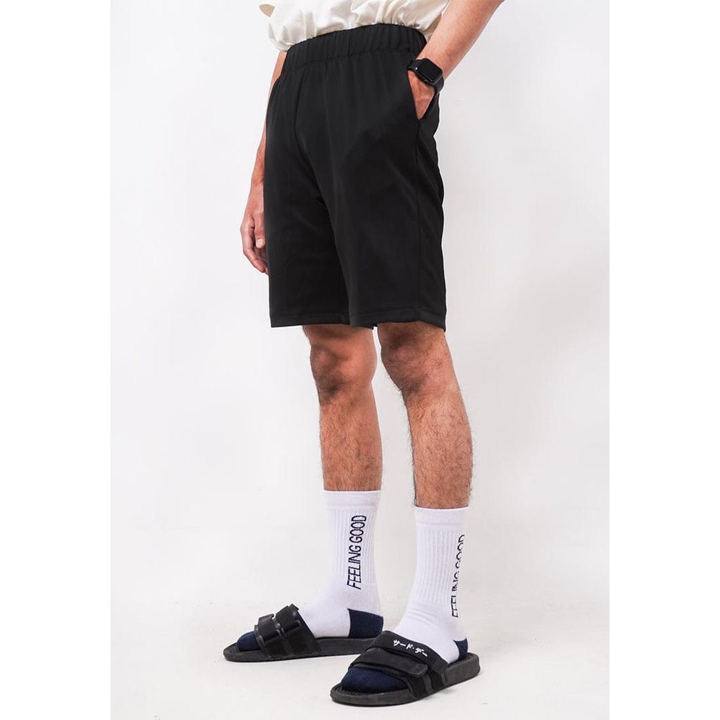 Fue-K5X20 Third Day Mc011 กางเกงขาสั้นผู้ชายธรรมดาสีดํา Fg-7