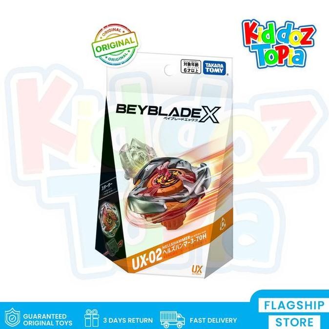 TAKARA TOMY Beyblade X S1 UX-02 UX02 Starter Hells Hammer 3-70H 914488