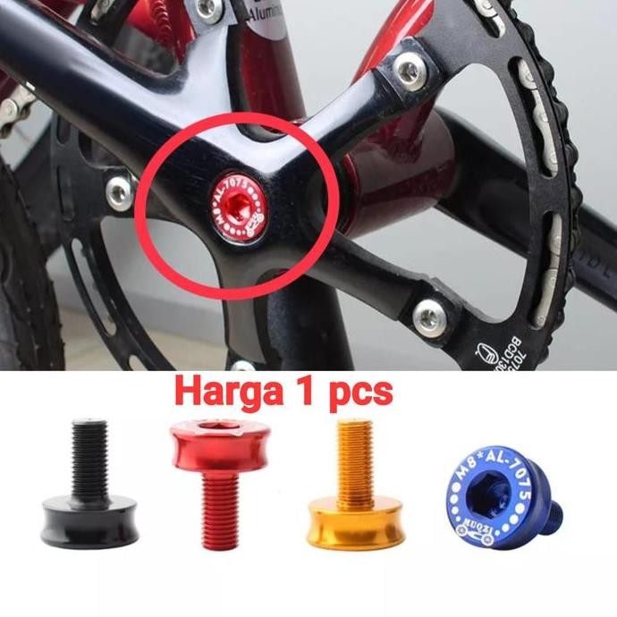 M8 Crank Bolts โลหะผสมกล่องจักรยาน Bb Crank Arm Bolts