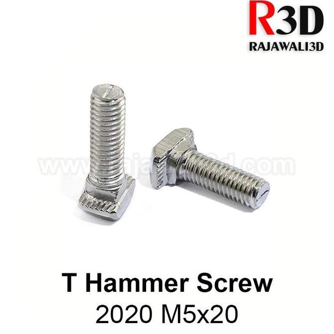 Up T Nut Screw M5 Tee Nut Screw T Hammer Screw Alu Profile 2020 M5X20