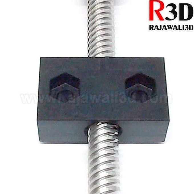 เปิดสร้าง V-Slot Acme Nut Block Pom Delrin สําหรับสกรูตะกั่ว 8 มม.T8-2-D8