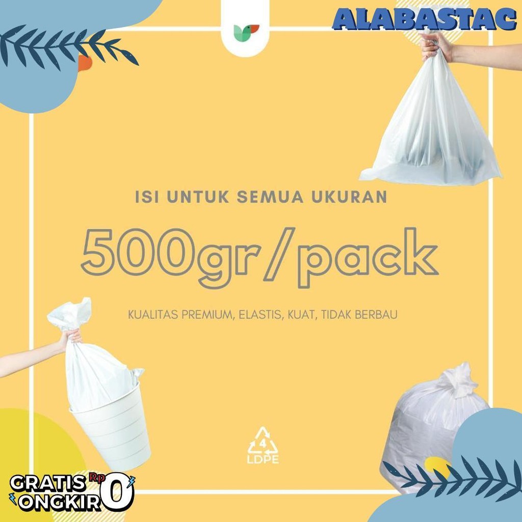 Packbag Id Plastic Ldpe Recycle Milk White 50 Micron - 500Gr สมบูรณ์ที่สุดและ