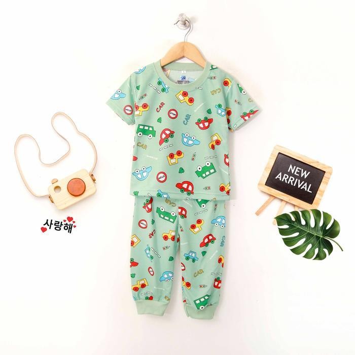 BB FOYA Kids - Premium Boys / Girls / Unisex Set / ชุดกางเกงขายาวแขนสั้นลายภาพเต็มรูปแบบสําหรับเด็กอ