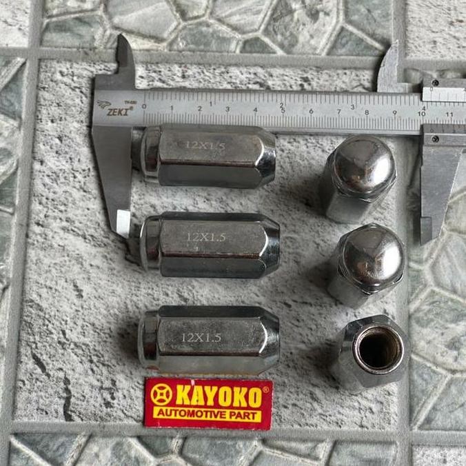 NUT RACING LONG NUT RACING WHEEL BOLT LENGTH 12X1.50 KEY 21 CHROME ราคาพิเศษ