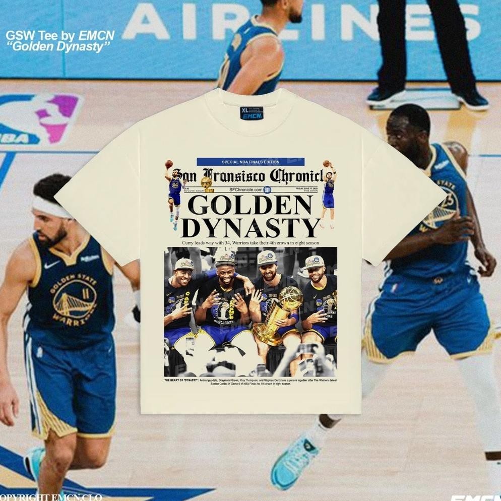 Emcn Oversize Tee Golden State Warriors Golden Dynaty Champion