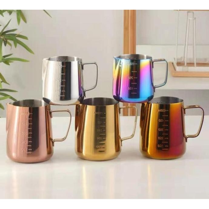 - Milk JUG Premium / Milk JUG Stainless Steel Gold 350ml