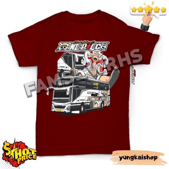 Fams Wrhs One Piece Bus เสื้อยืดเด็ก Bus เสื้อยืดเด็ก Distro เสื้อยืด