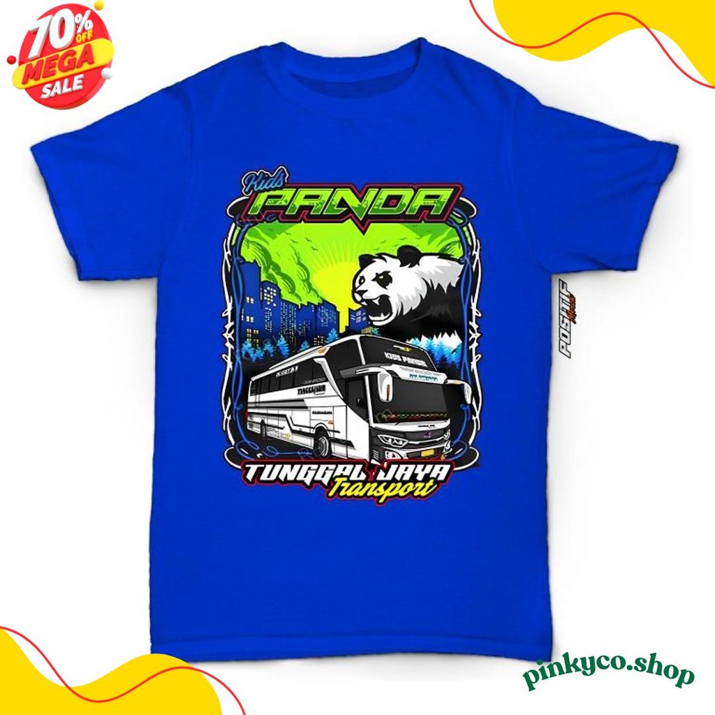 Bus Kids Panda Tunggal Jaya Positive เสื้อยืดเด็กชายและเด็กหญิง Merch สูงสุด 70%