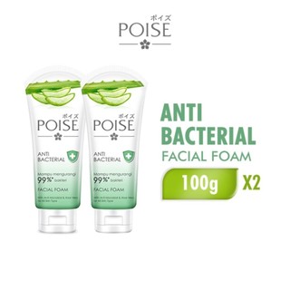 Poise Facial Foam Anti Bacterial 100g x2
