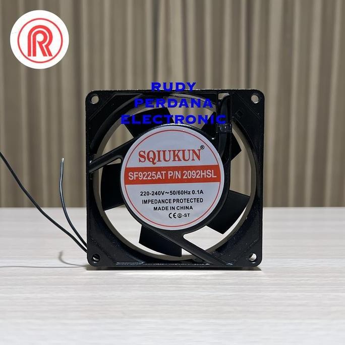 DF83 }} 220V 220 VOLT 9 CM 9CM AC FAN 2.5 CM THICKNESS 2.5CM
