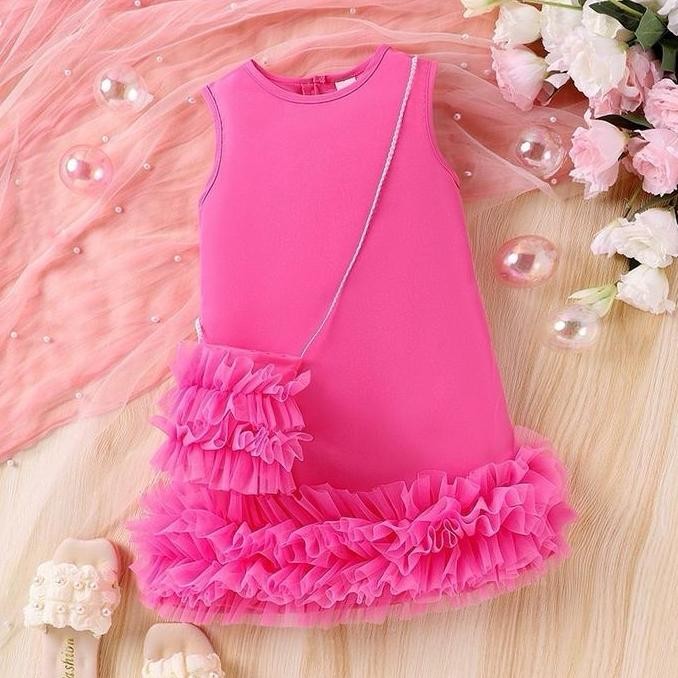 DI7 - [3-7th] GIRLS PARTY DRESS WITH BAG (MONA)