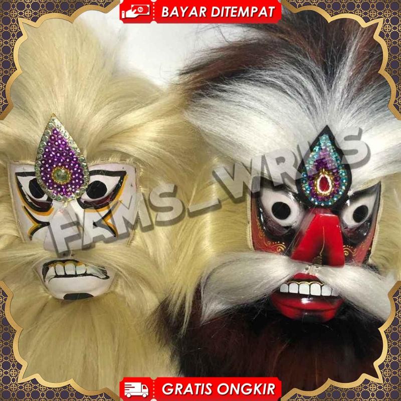 Ganongan Krooky Crown Mask Ganongan Original Wood Quality Viral ล่าสุดอินเทรนด์ 2025 WK-31