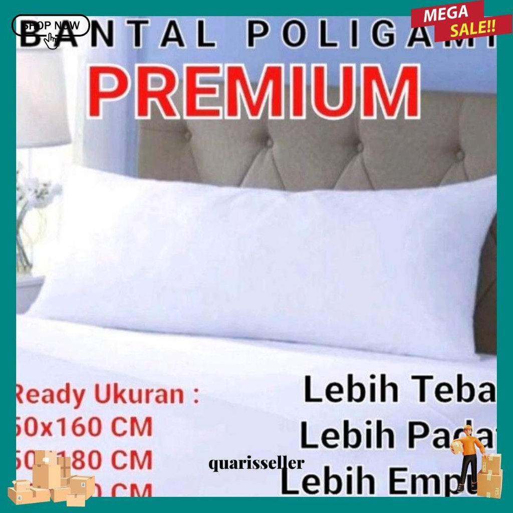 Polygamy Pillow / Super Solid Sling Pillow ขนาด 50X160 Cm, 50X180 Cm, 50X200 Cm 100% Premium Silicon