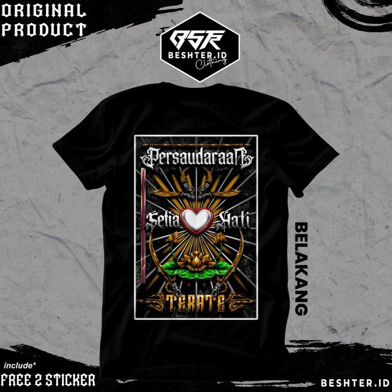 KATUN รีบขึ้น PSHT Bet Back 3D T-Shirt - เสื้อยืด Setia Hati Terate - เสื้อยืดโลโก้เตียงหลัง PSHT - 