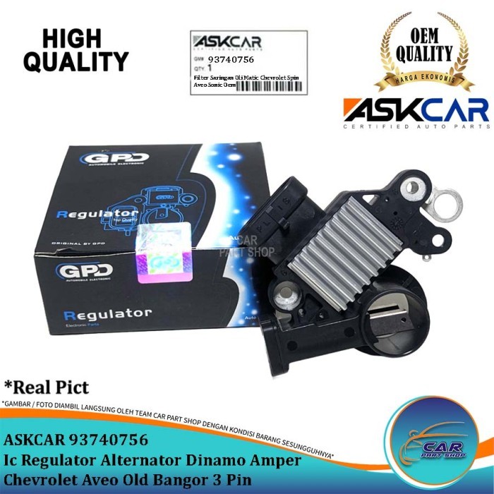 Ic Regulator ไดชาร์จ Dynamo Amper Chevrolet Aveo Old Bangor 3 Pin