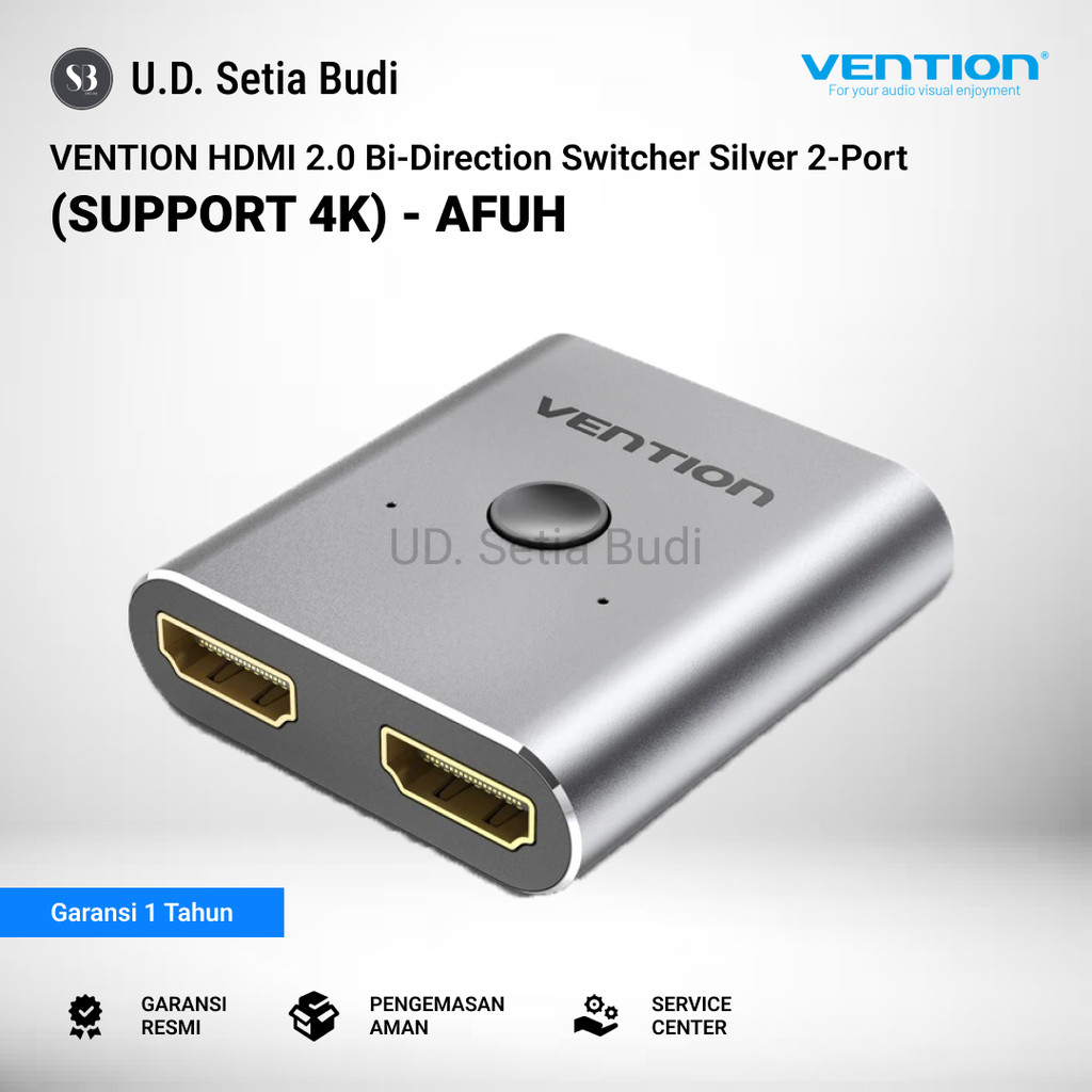 Vention AFU HDMI Switcher 2 in 1 out / 1 in 2 out Bidirectional 4K