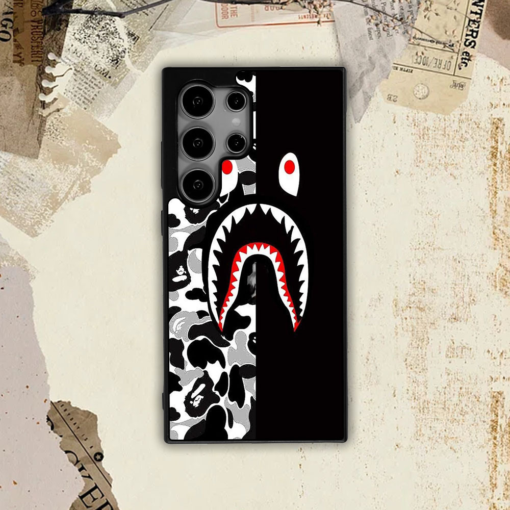 เคส Custom Hybrid Samsung S24 Ultra S23 S22 S21 S20 Plus FE A35 A34 A33 A32 A31 A30 Hardcase 1b Bape