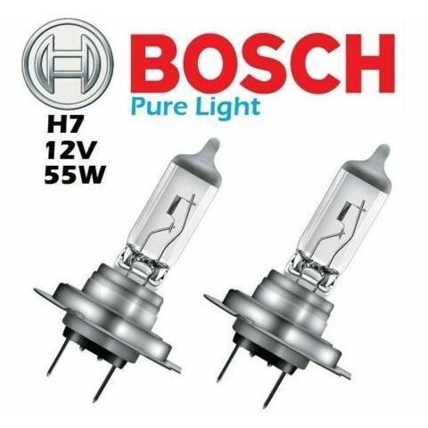 ** 2 ชิ้นเดิม Bosch HALOGEN H7 55w หลอดไฟรถยนต์ไฟหน้า BMW Audi Mercy Peugoet Chevrolet Captiva Hyund