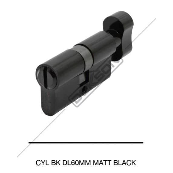 CYLINDER DEKKSON CYL BK DL60MM สีดํา BK ห้องน้ําห้องน้ําล็อค CYLINDER
