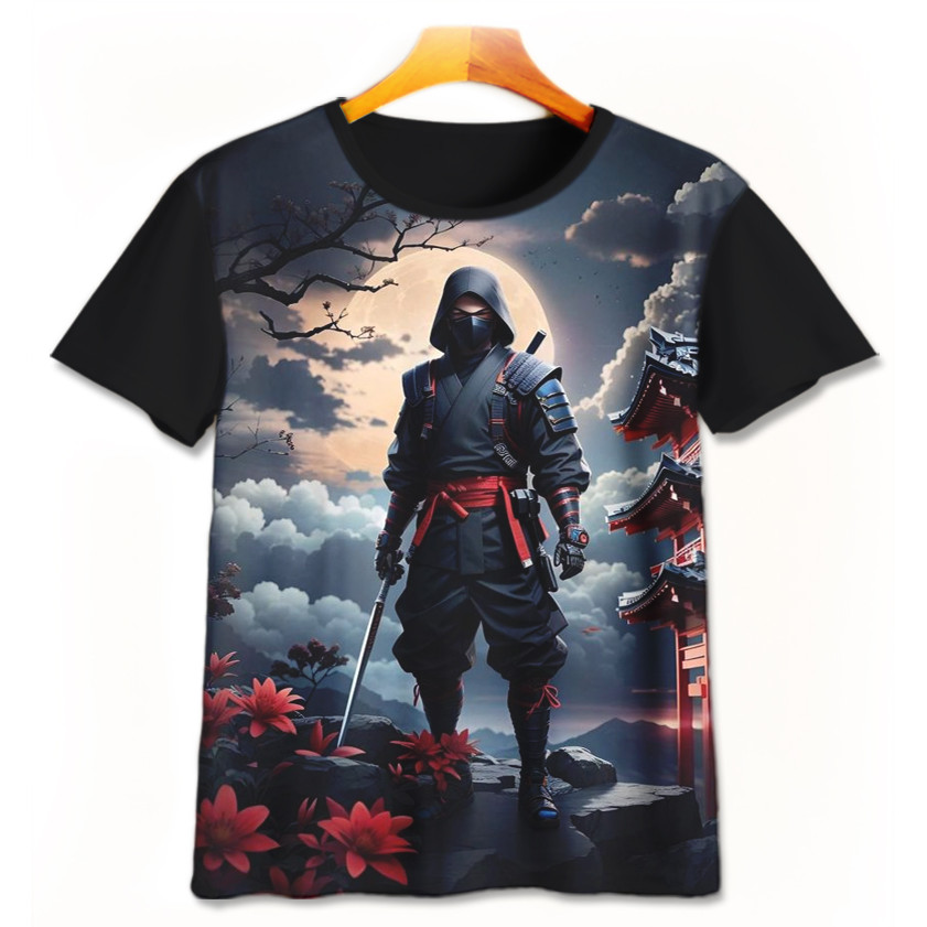 Ninja Kamui อะนิเมะเสื้อยืด NK-3-designWD ชายหญิงเสื้อยืดอายุ 1 - 12 ปี 3D ภาพยนตร์อะนิเมะเสื้อยืด |