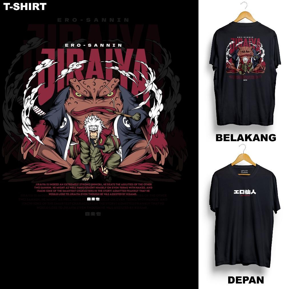 ล่าสุด Jiraiya เสื้อยืดผู้ใหญ่ Anime Motif Naruto Boruto Jiraiya Character
